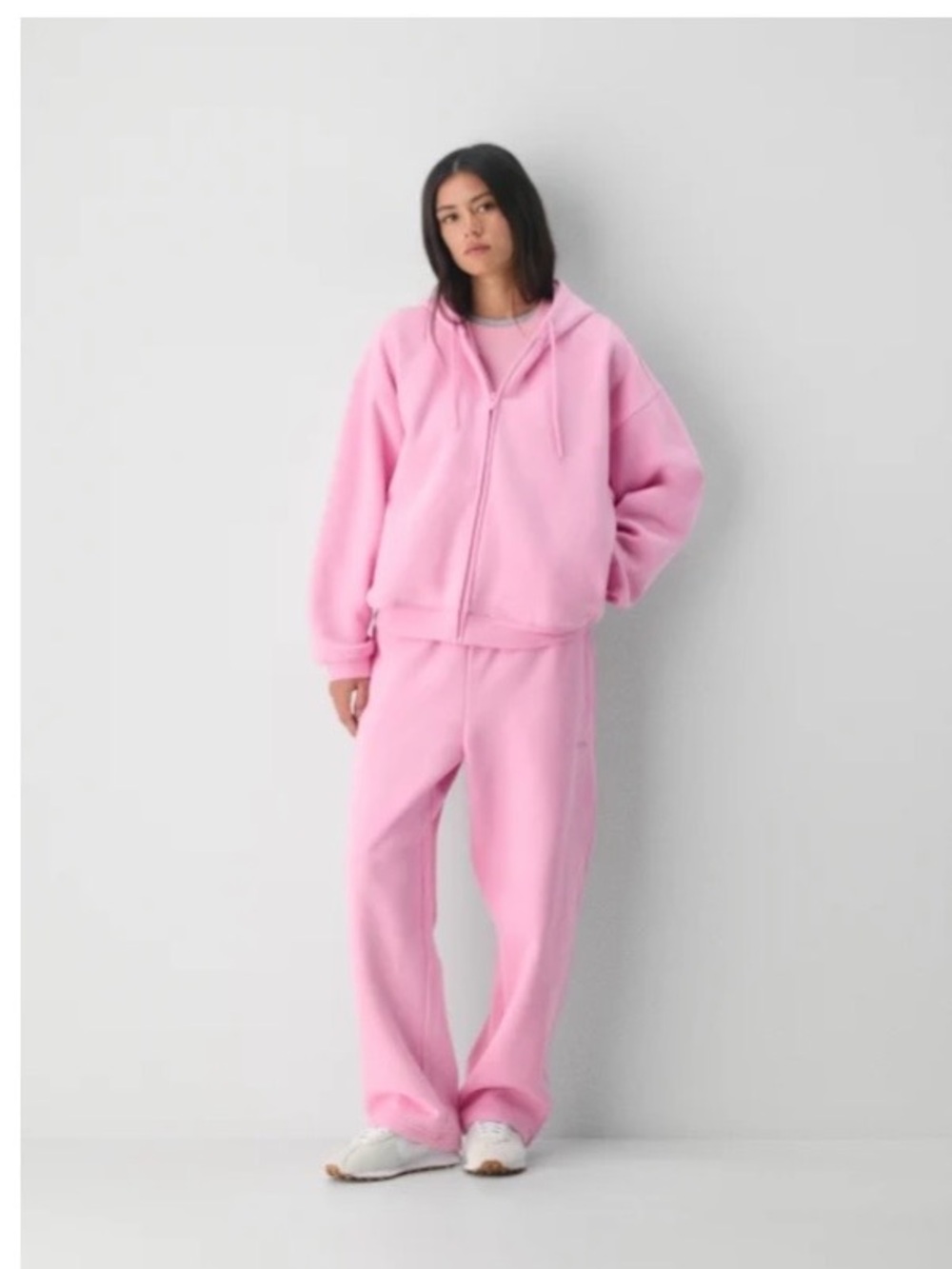 Aritzia Cozy Sweatfleece Mega Zip Hoodie- Colour Morganite
